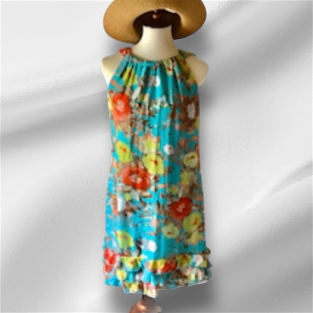 Karin Stevens Women’s Multi Color Floral Mini Dress - Size 8